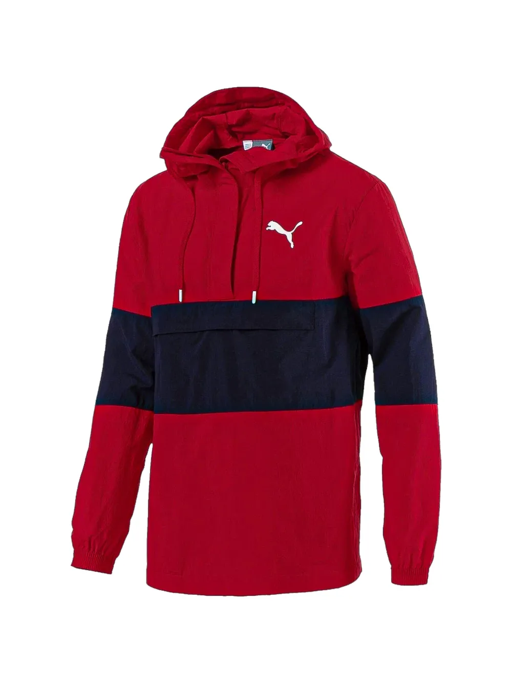 PUMA Felpa con mezza zip - Rosso