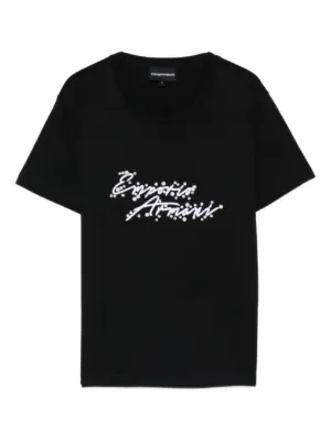 Burberry EKD Check Cotton T-shirt | Black | FARFETCH