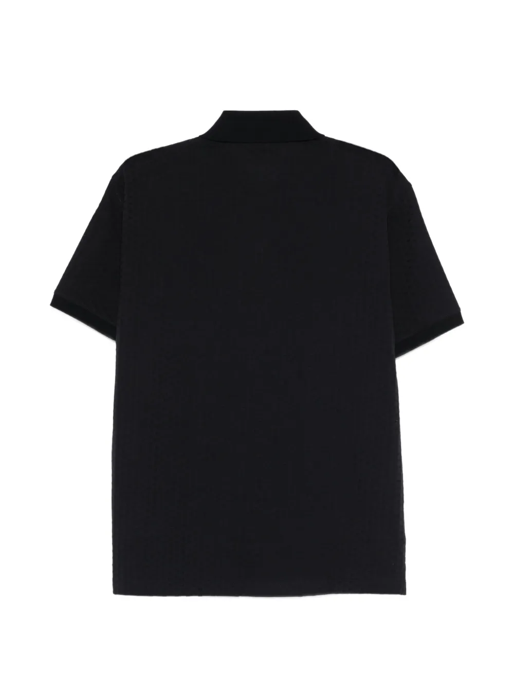 Emporio Armani Poloshirt met textuur Zwart