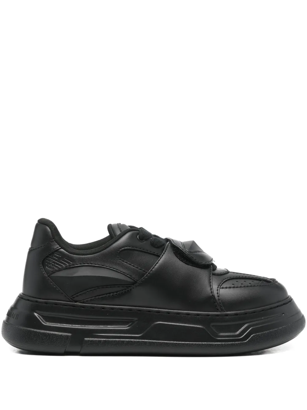 Emporio Armani strap trainers - Nero