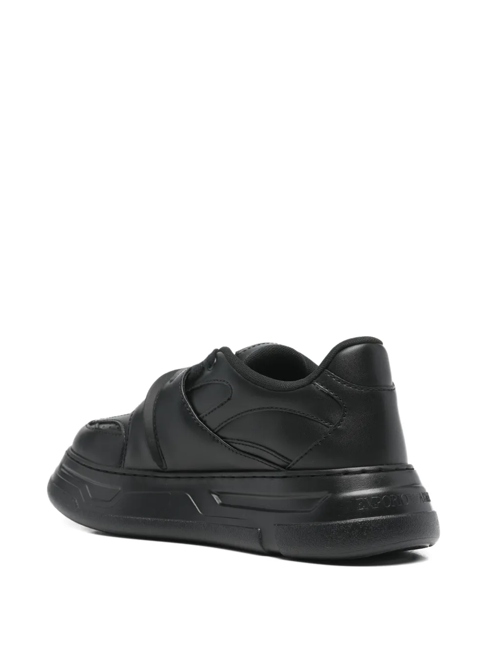 Emporio Armani strap trainers Zwart