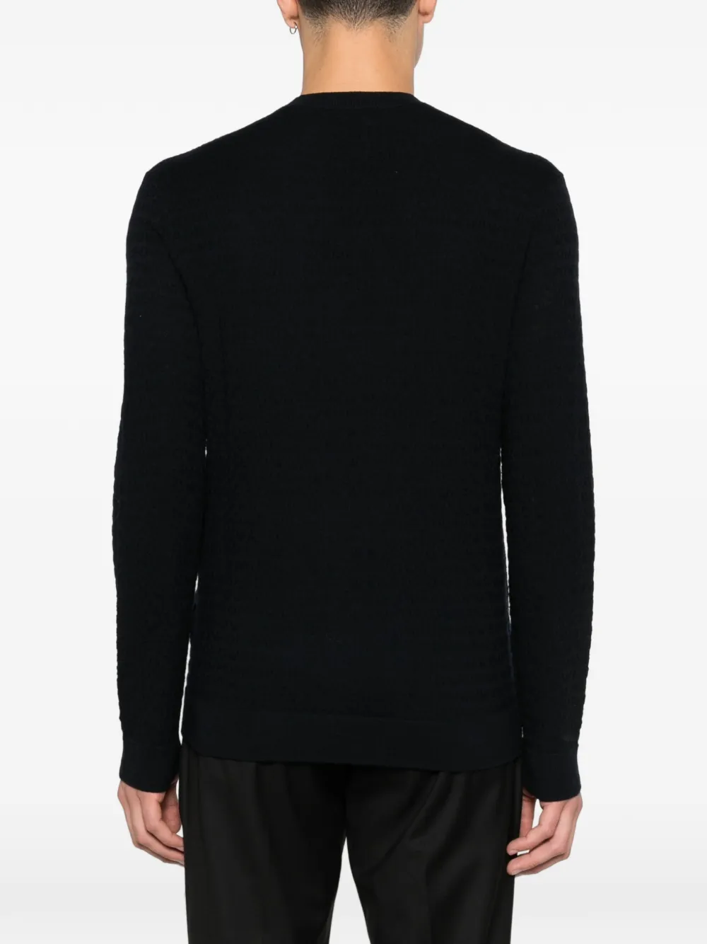 Emporio Armani Top met logo-reliëf Blauw