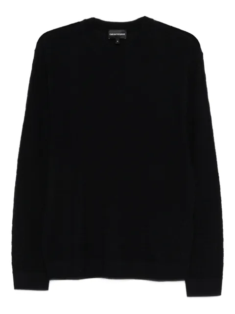 Emporio Armani top con logo en relieve