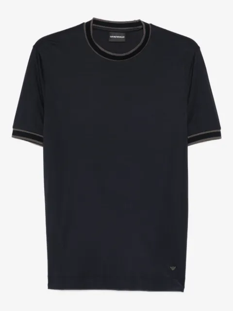 Emporio Armani ribbed trim T-shirt