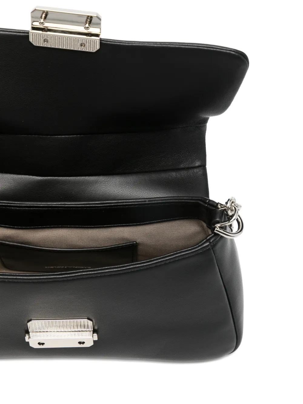 Emporio Armani Shopper met ketting Zwart