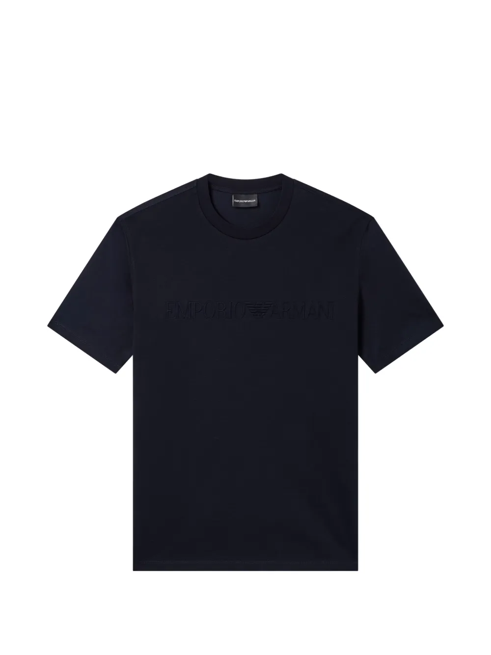 Emporio Armani embossed crew-neck T-shirt