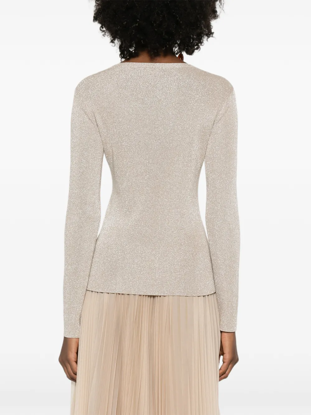 Fabiana Filippi Top met lange mouwen Beige