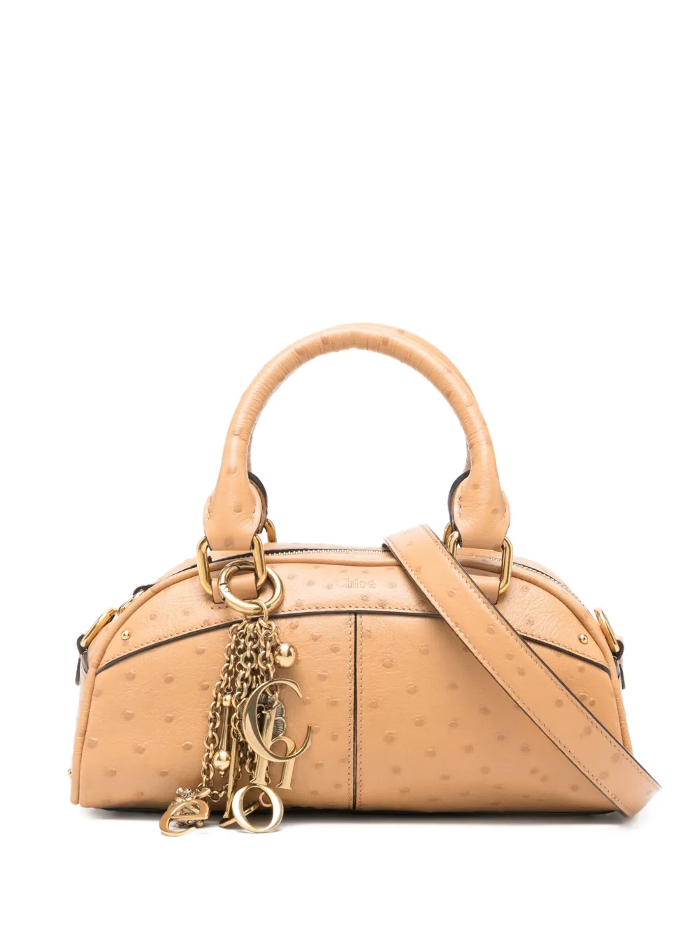 Chloé mini Bowling charm tote bag - Neutrals