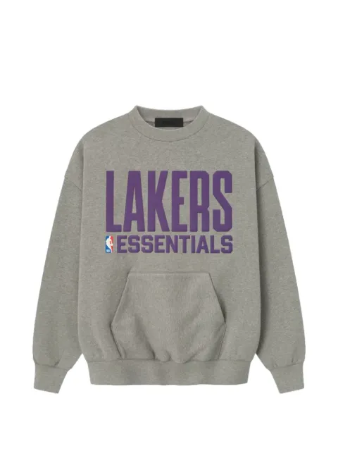 FEAR OF GOD ESSENTIALS lakers sports fit crewneck sweatshirt