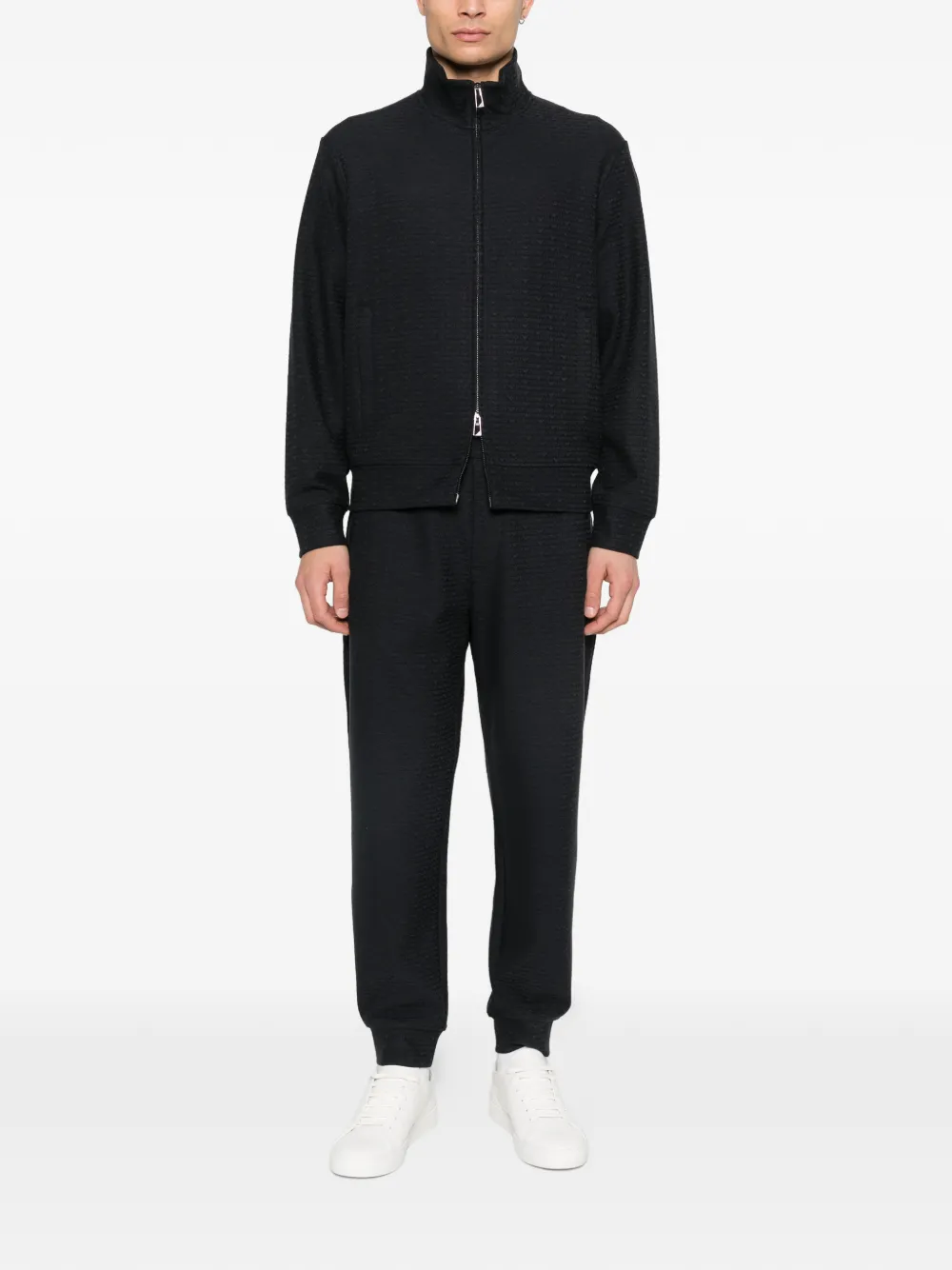 Emporio Armani Trainingsbroek met reliëf Blauw