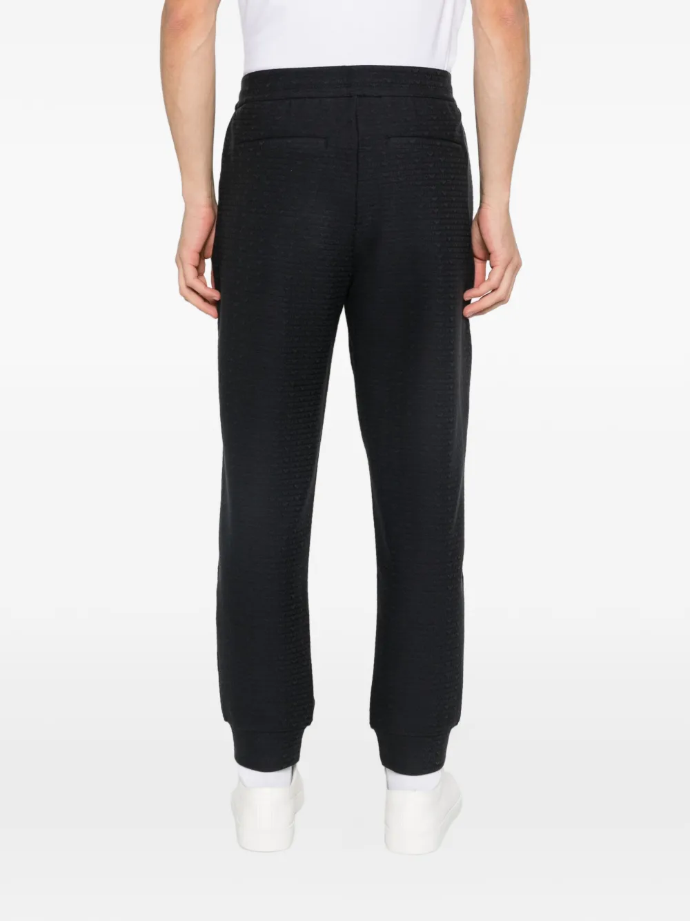 Emporio Armani Trainingsbroek met reliëf Blauw
