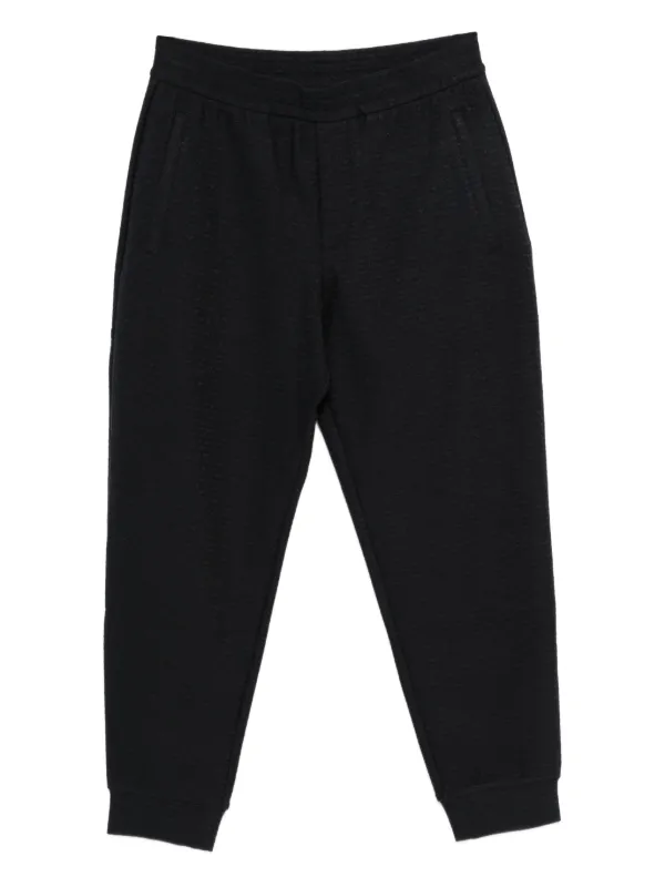 Emporio Armani Embossed Track Pants in Blue