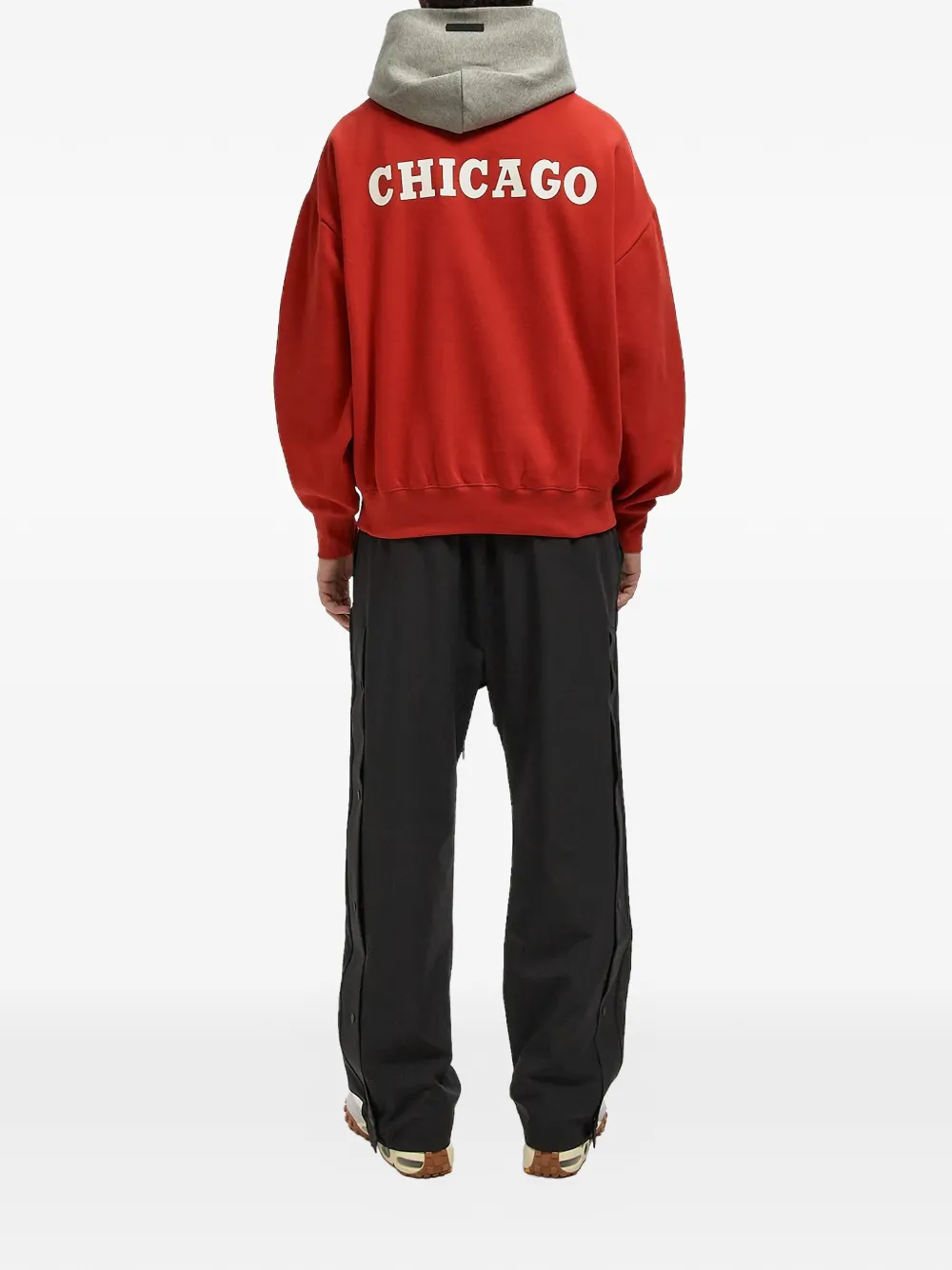  Fear Of God Essentials X Nba Bulls Essentials Hoodie - Red 