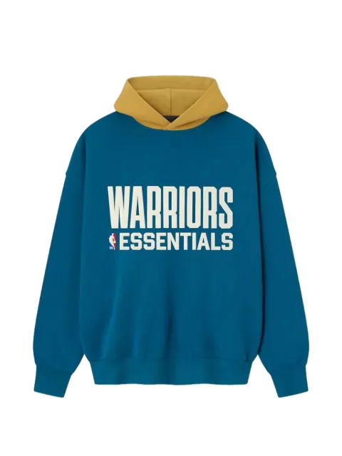FEAR OF GOD ESSENTIALS x NBA Golden State Warriors colourblock hoodie