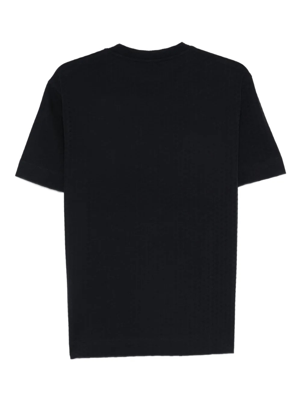 Emporio Armani textured T-shirt - Zwart