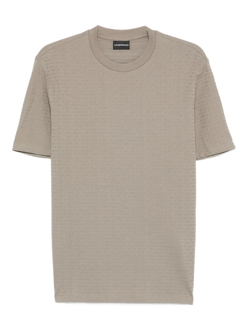 Emporio Armani T-shirt con lavorazione in rilievo - Grigio