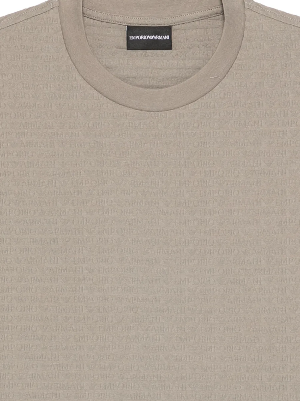 Emporio Armani Getextureerd T-shirt Grijs