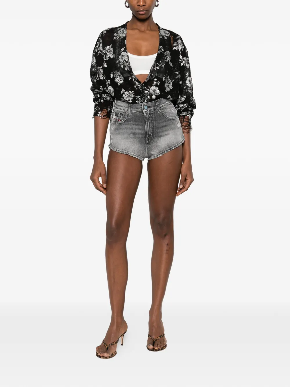  Diesel Distressed Short - Grey 