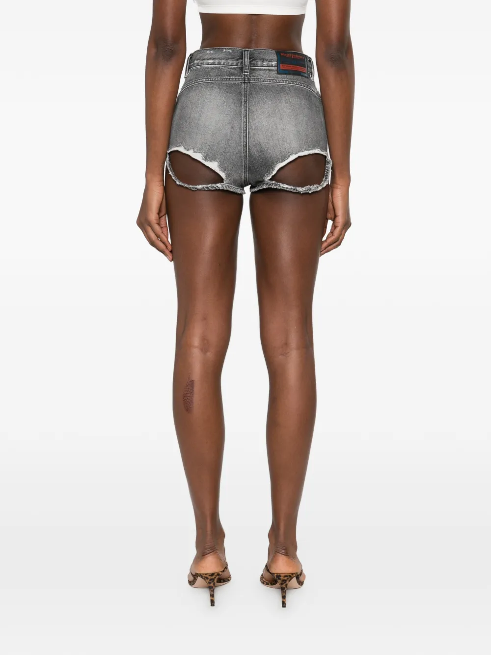 Diesel Gerafelde shorts Grijs