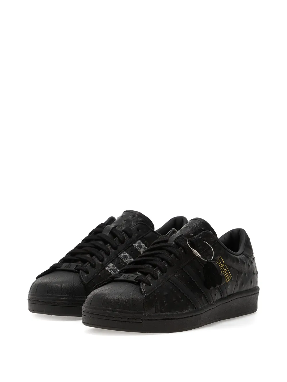 adidas Superstar Footpatrol gestreepte sneakers Zwart