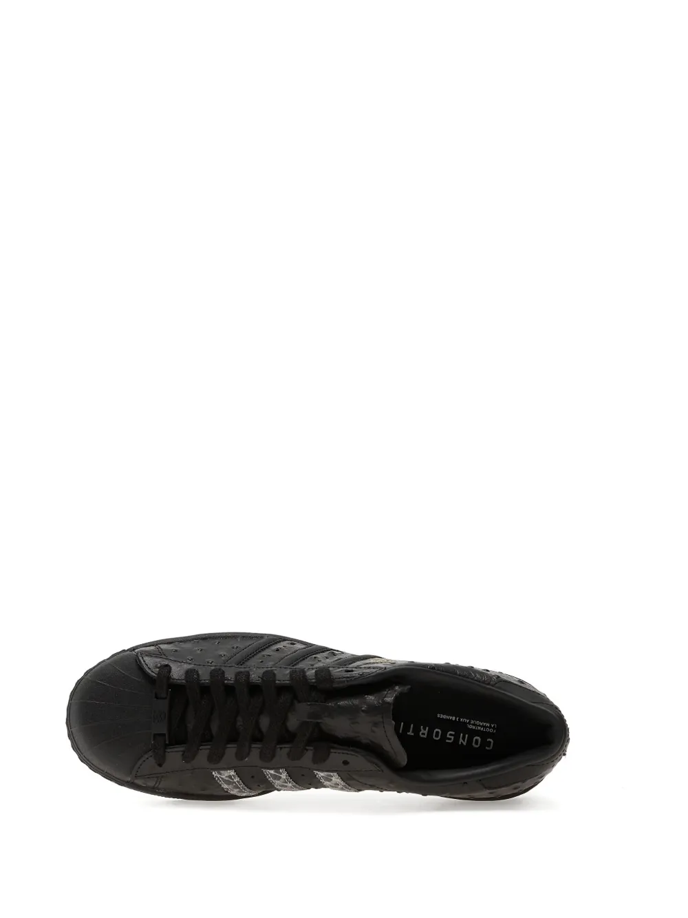 adidas Superstar Footpatrol gestreepte sneakers Zwart