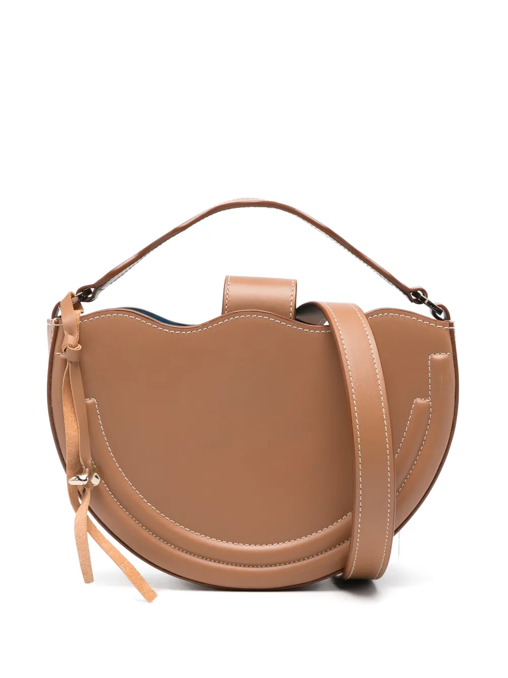Di Gaia x Louiza Roe leather tote bag - Brown