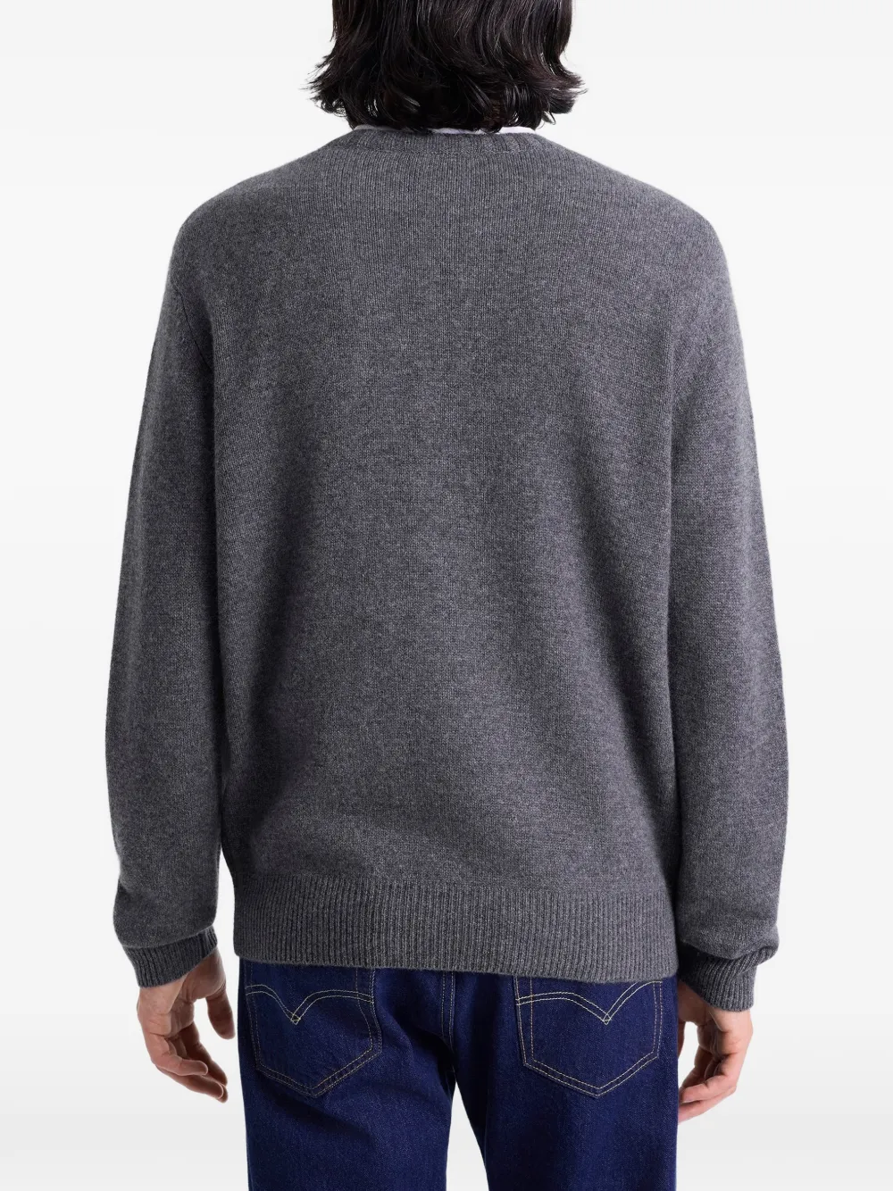 Sporty & Rich Sweater met logo Grijs