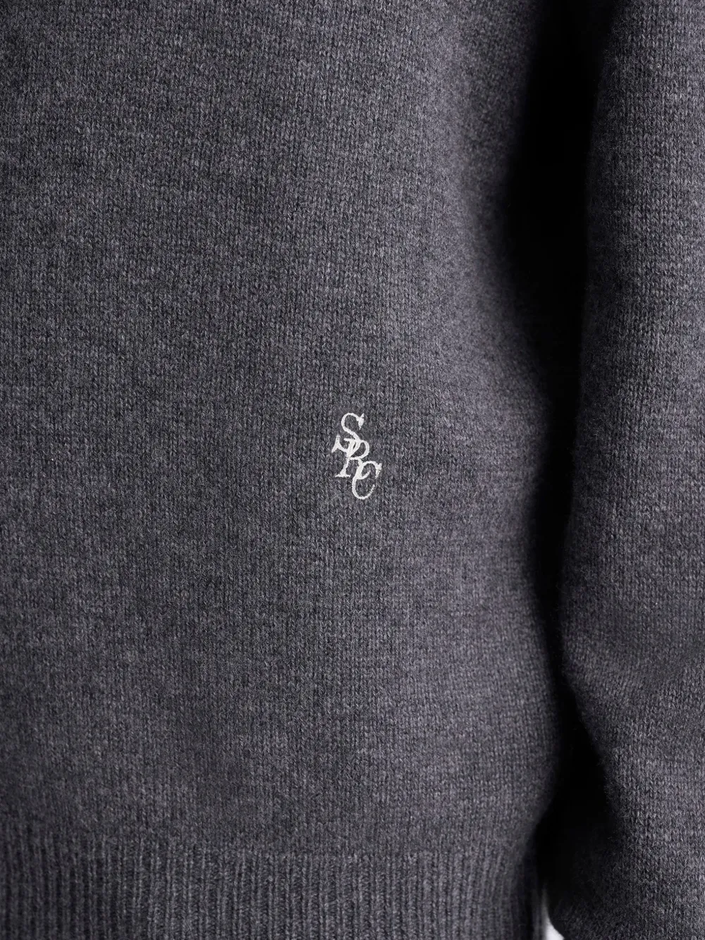 Sporty & Rich Sweater met logo Grijs