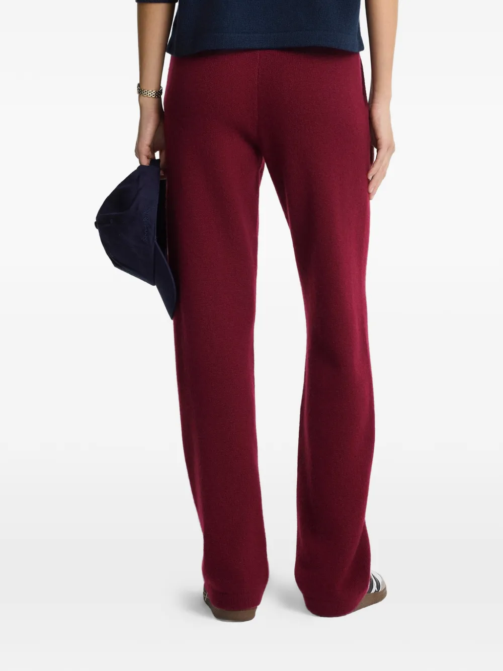 Sporty & Rich Broek met logo Rood