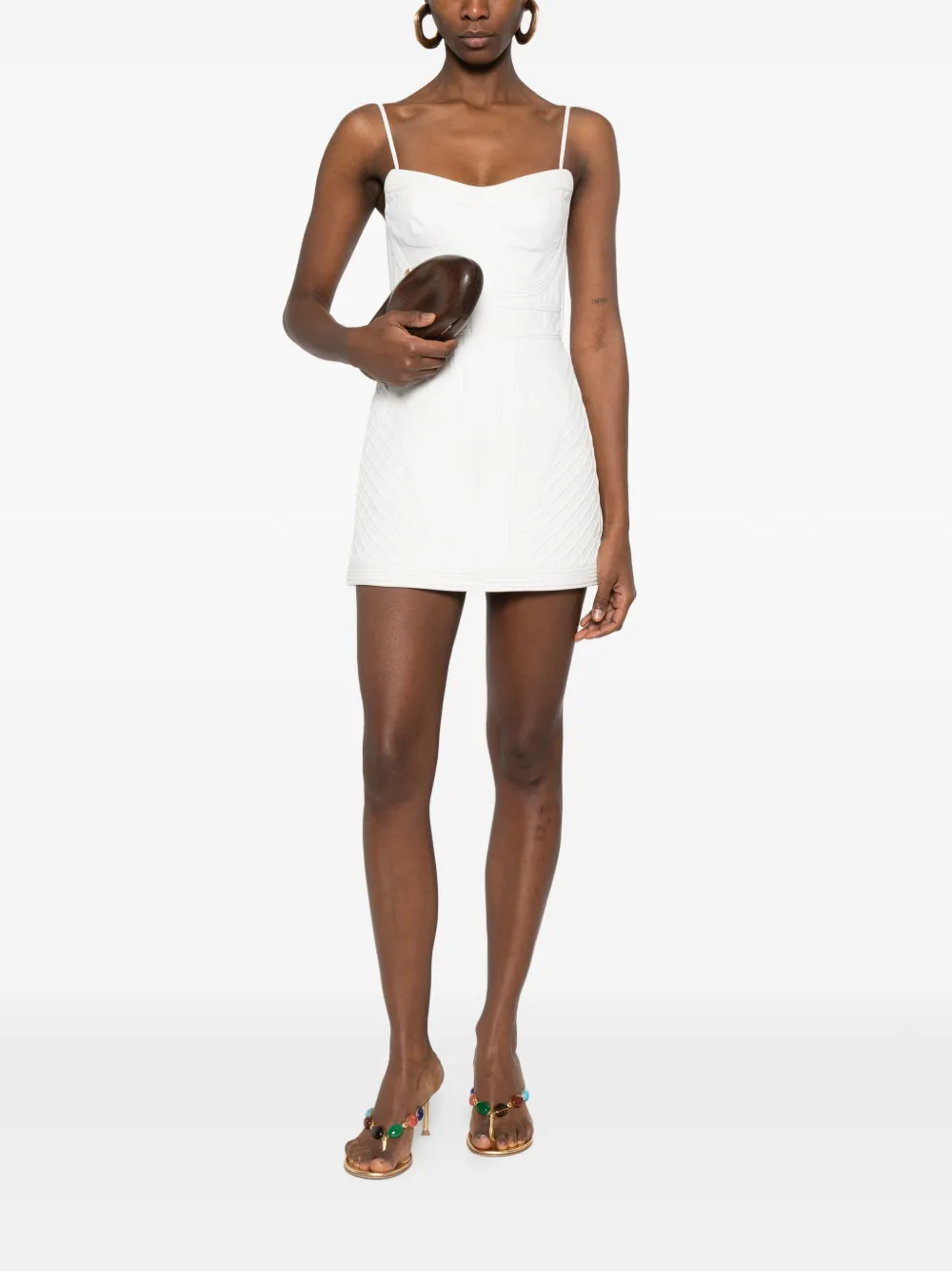  Zimmermann Strap Structured Dress - White 