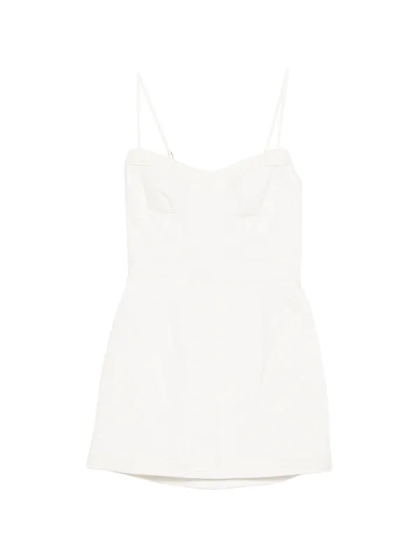 Zimmermann Rebellion Corded Corset Dress in White