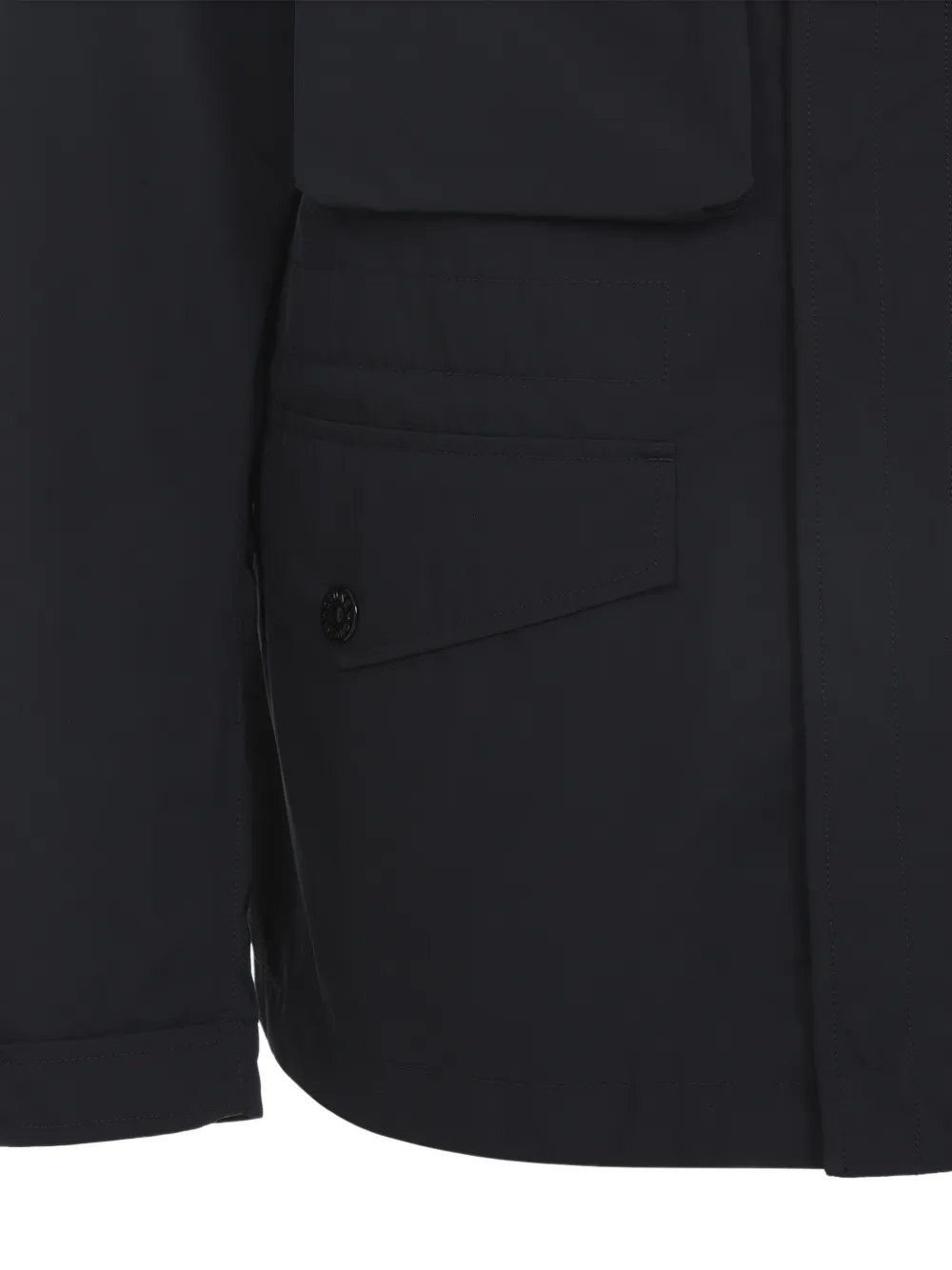 Stone Island Jack met klepzak en logopatch Zwart