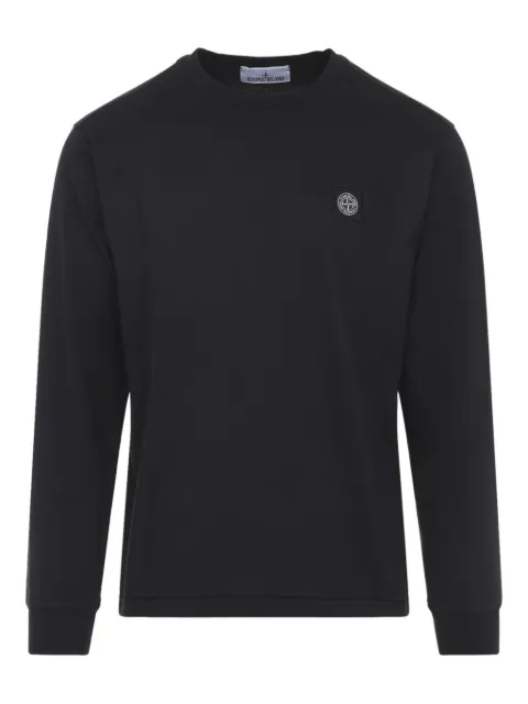 Stone Island badge long-sleeved sweatshirt