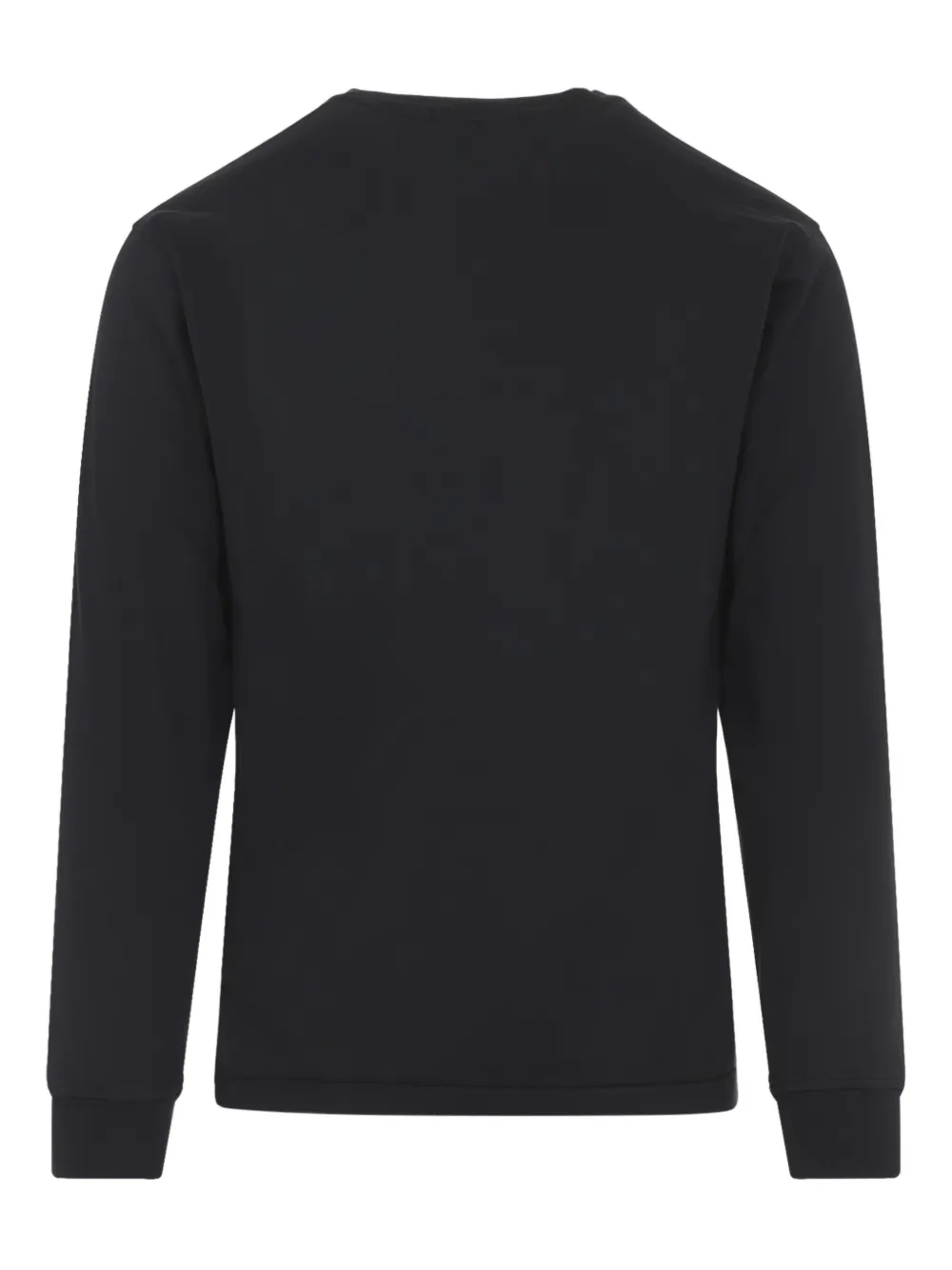 Stone Island badge long-sleeved sweatshirt - Zwart