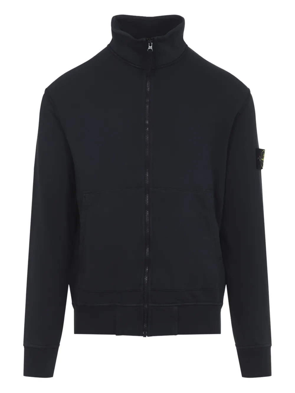 Stone Island zip-up high-neck sweater - Blu