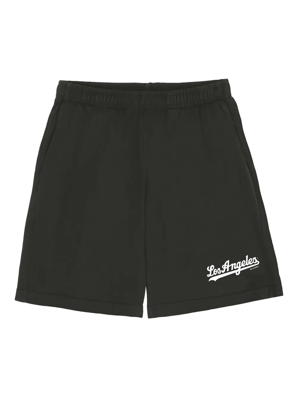 Sporty & Rich Los Angeles-print shorts - Nero