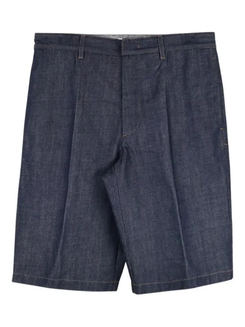 Jil Sander washed pleated shorts