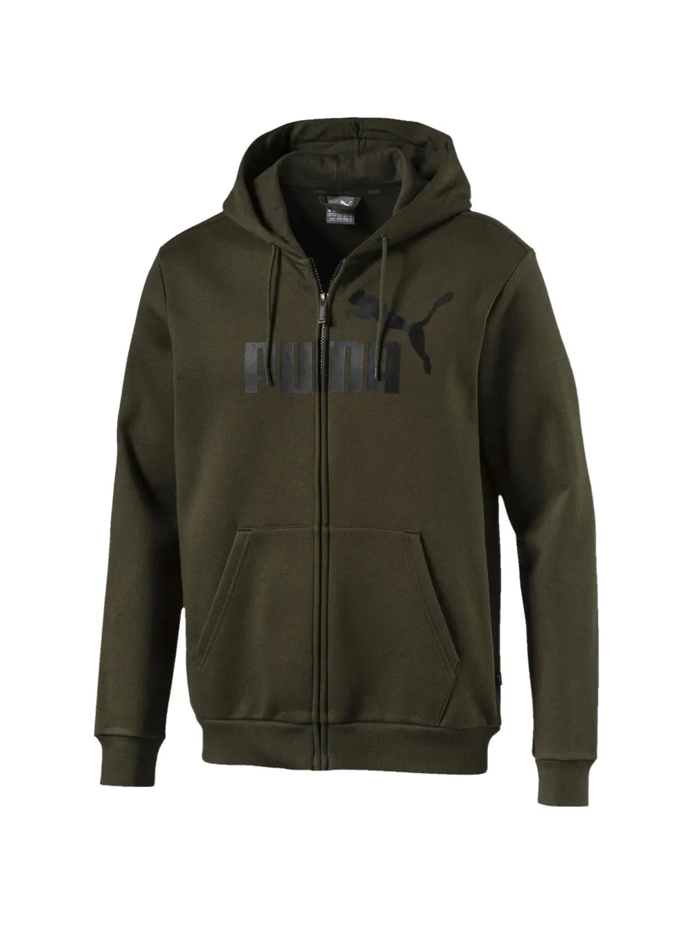 PUMA Felpa Essentials con zip - Verde