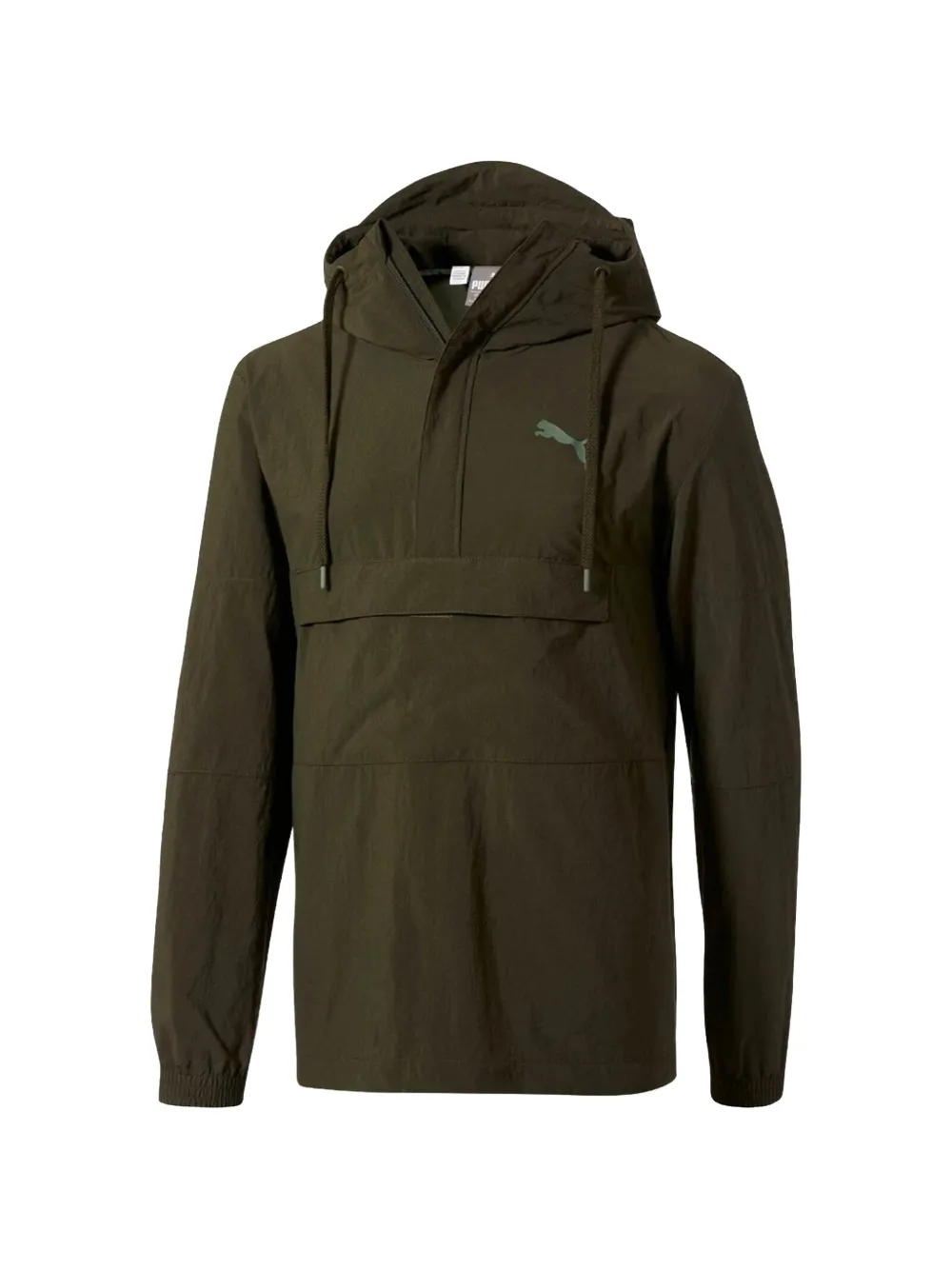 Puma Half-zip Windbreaker Jacket In Green