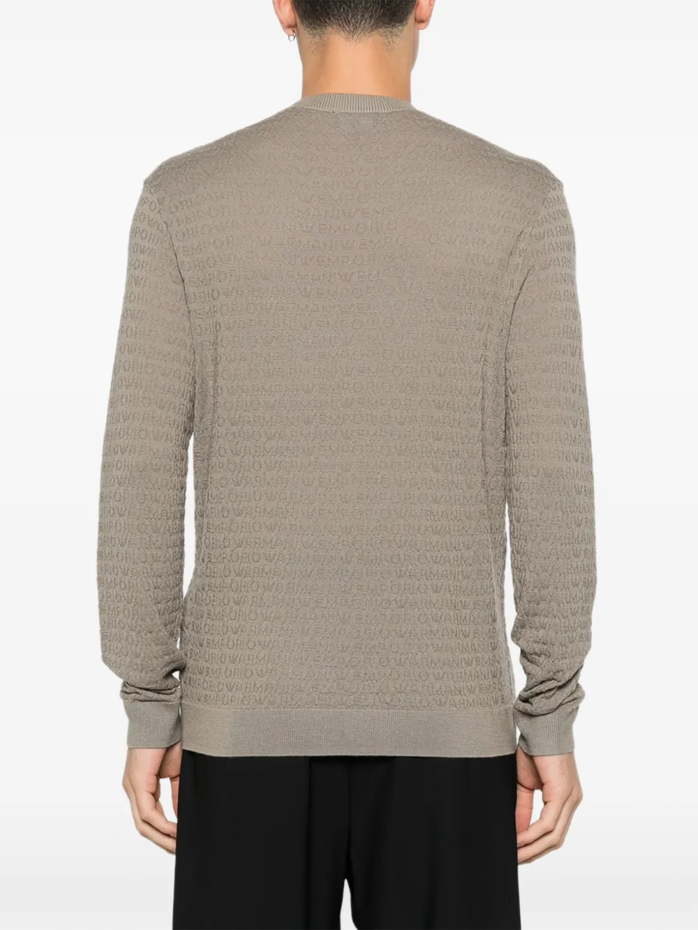 Emporio Armani Trui met ronde hals Bruin