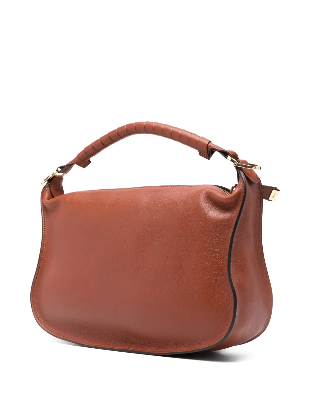  Chloé Small Marcie Leather Crossbody Bag - Brown 