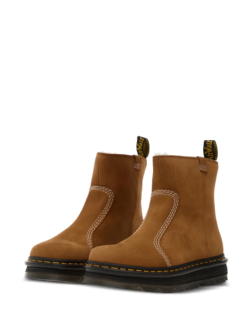  Dr. Martens Zebzag Rigger Wl Boots - Brown 