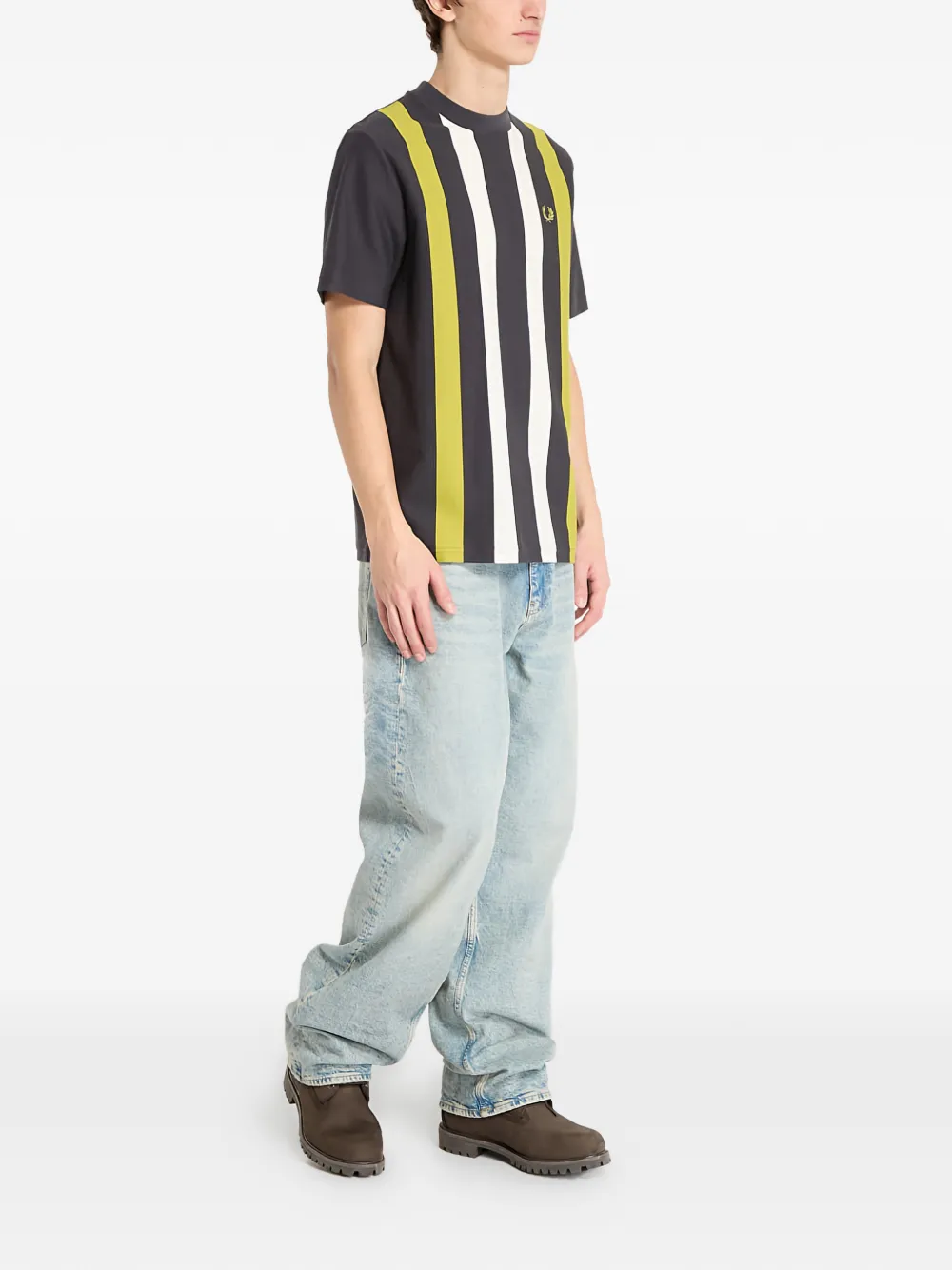Fred Perry vertical-stripe T-shirt | T-Shirts | Image 2