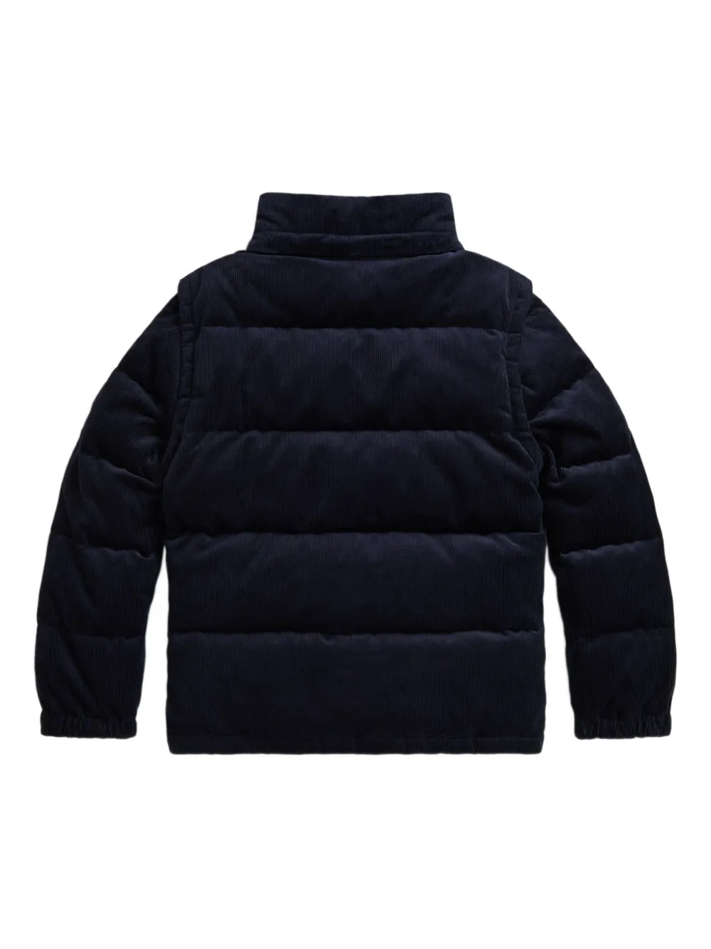 POLO RALPH LAUREN KIDS Gewatteerde ribfluwelen jack met capuchon Blauw