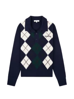 GANNI ニット ポロシャツ | グレー | FARFETCH JP