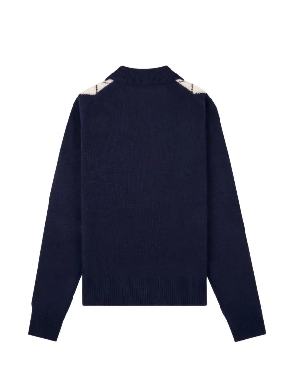 Sporty & Rich アーガイル ポロシャツ | ブルー | FARFETCH JP
