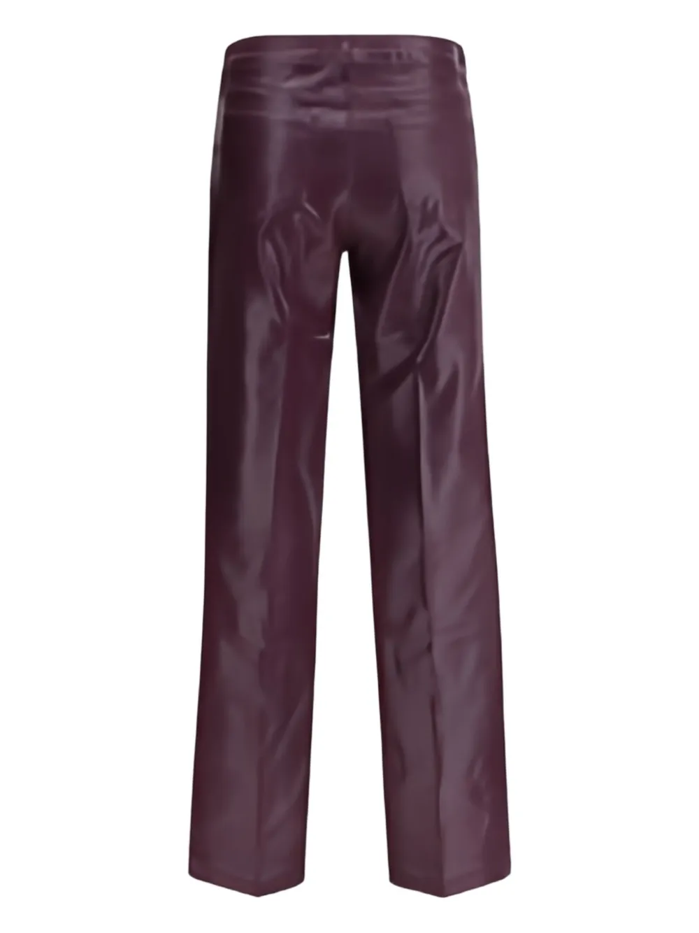 L'Agence Marty coated flared trousers - Paars