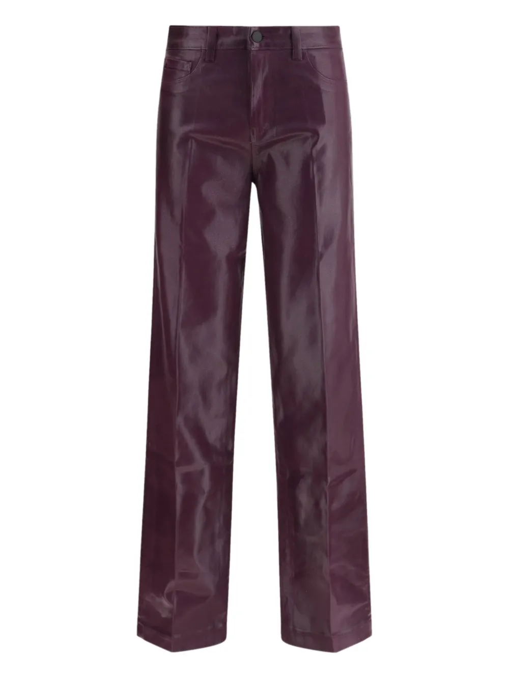 L'Agence Marty coated flared trousers | Purple | Image 1