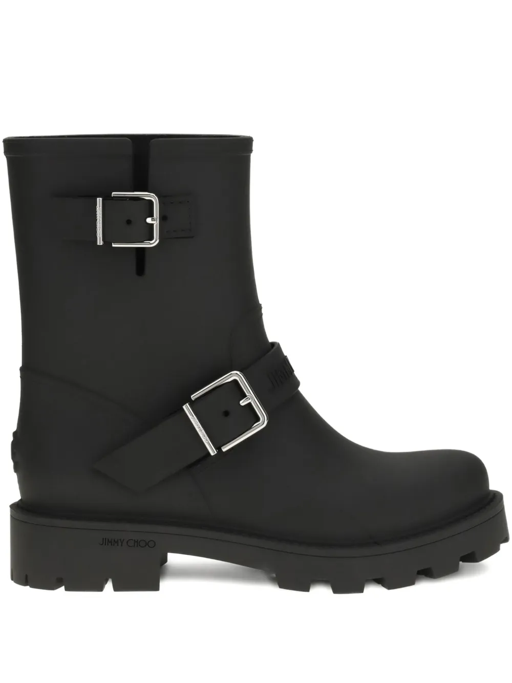 Jimmy Choo buckle-strap biker boots - Nero