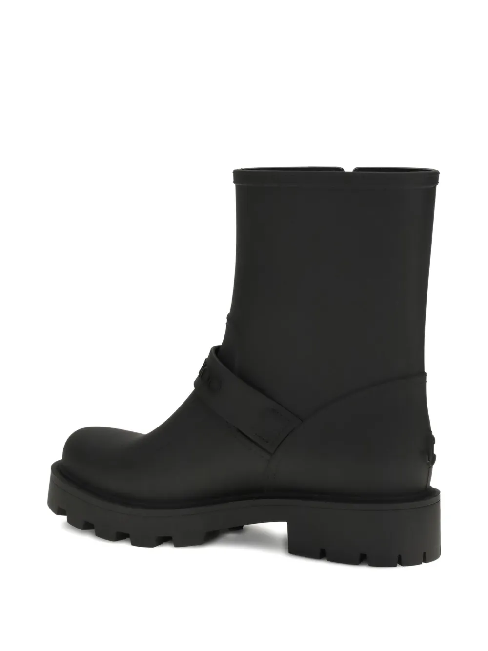 Jimmy Choo buckle-strap biker boots Zwart